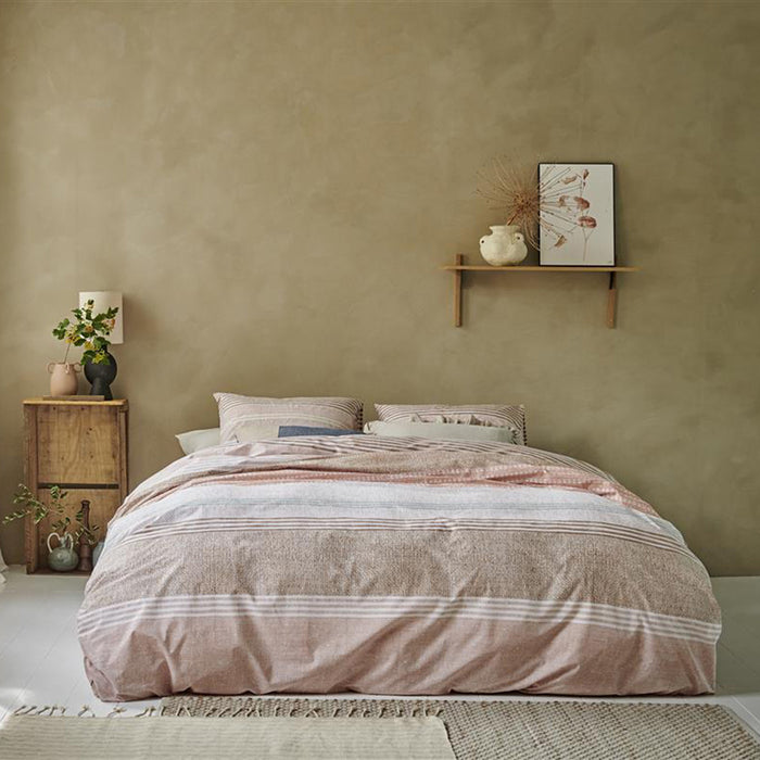 Ariadne at Home Lin Dekbedovertrek 200 x 200/220 cm - Terra