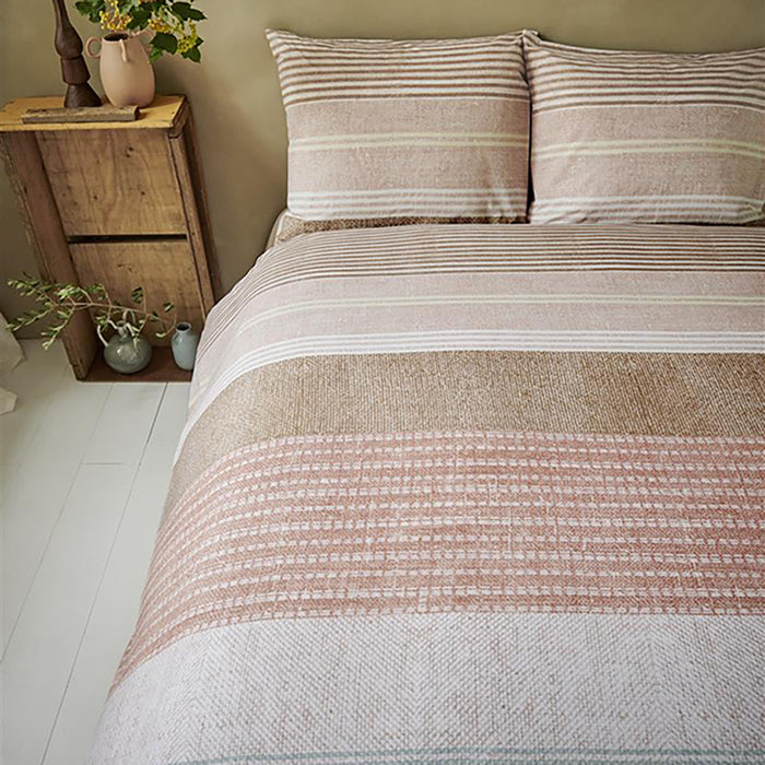 Ariadne at Home Lin Dekbedovertrek 200 x 200/220 cm - Terra