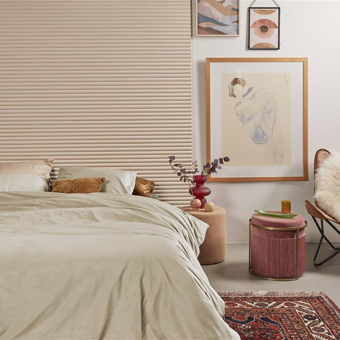 At Home by Beddinghouse Cosy Corduroy Dekbedovertrek 240 x 200 cm - Off-White