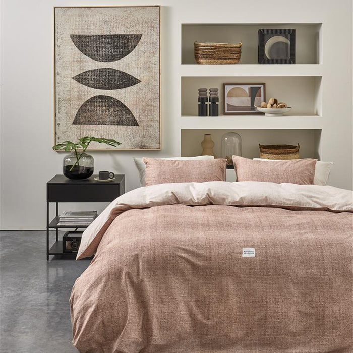 Riviera Maison Coughton Court Dekbedovertrek 240 x 200/220 cm - Perzik