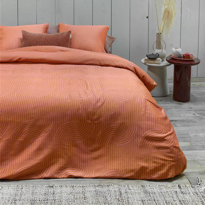 vtwonen Broom Bow Dekbedovertrek 200 x 200/220 cm - Terra