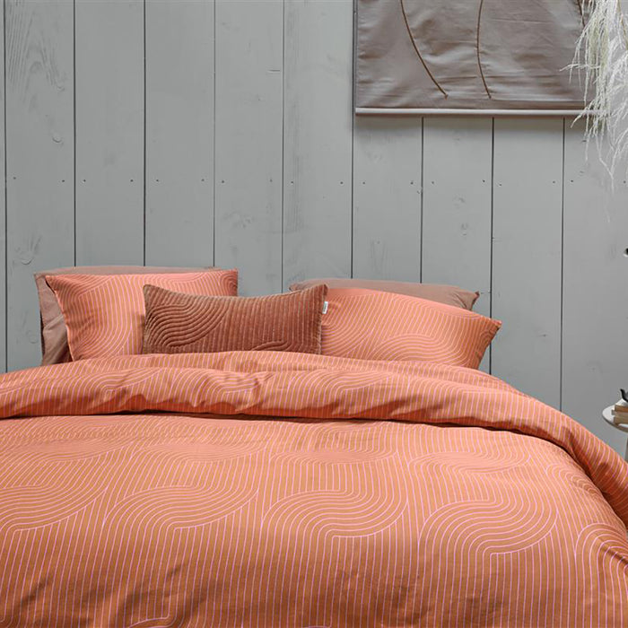 vtwonen Broom Bow Dekbedovertrek 200 x 200/220 cm - Terra