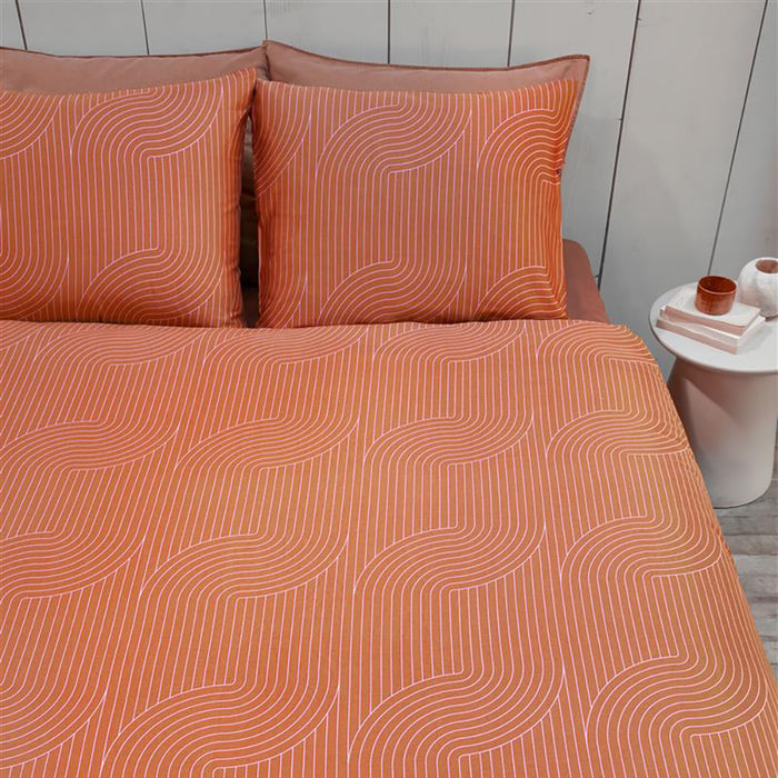 vtwonen Broom Bow Dekbedovertrek 240 x 200/220 cm - Terra