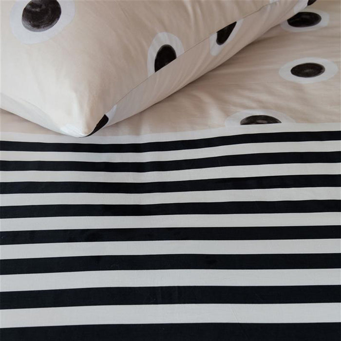 vtwonen Stripe and Eye Dekbedovertrek 240 x 200/220 cm