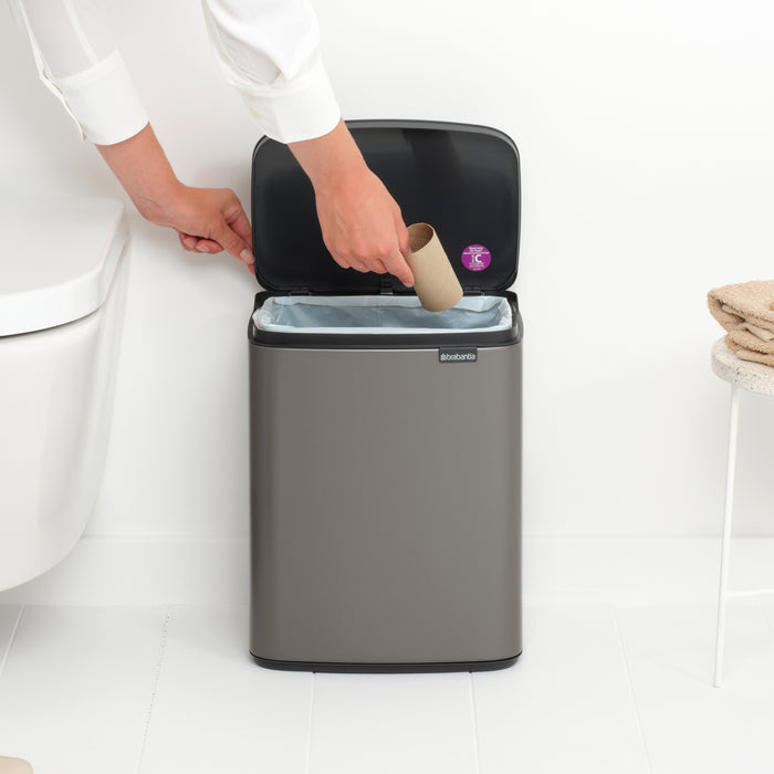 Brabantia Bo Afvalemmer 12 L - Platinum