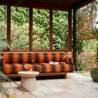 HKliving Earthenware Bijzettafel L - Cream