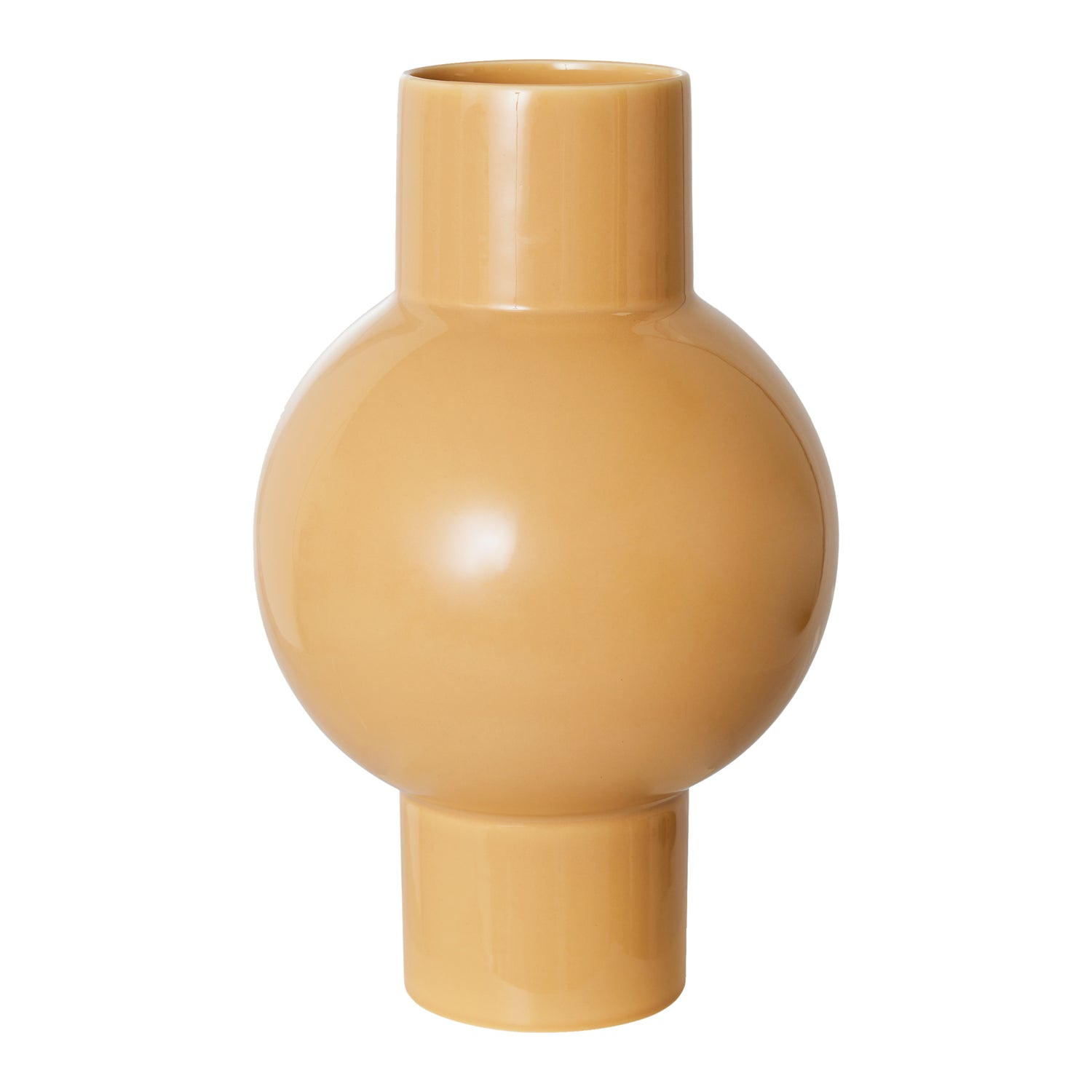 HKliving Ceramic Vaas - Maat M - Cappuccino