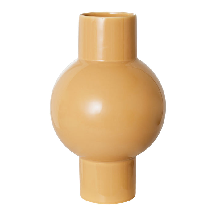 HKliving Ceramic Vaas - Maat M - Cappuccino