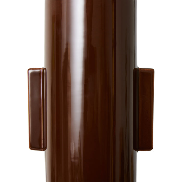 HKliving Ceramic Vaas - Maat L - Espresso