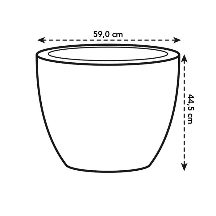elho Pure Soft Round Bloempot Ø 60 cm - Wit