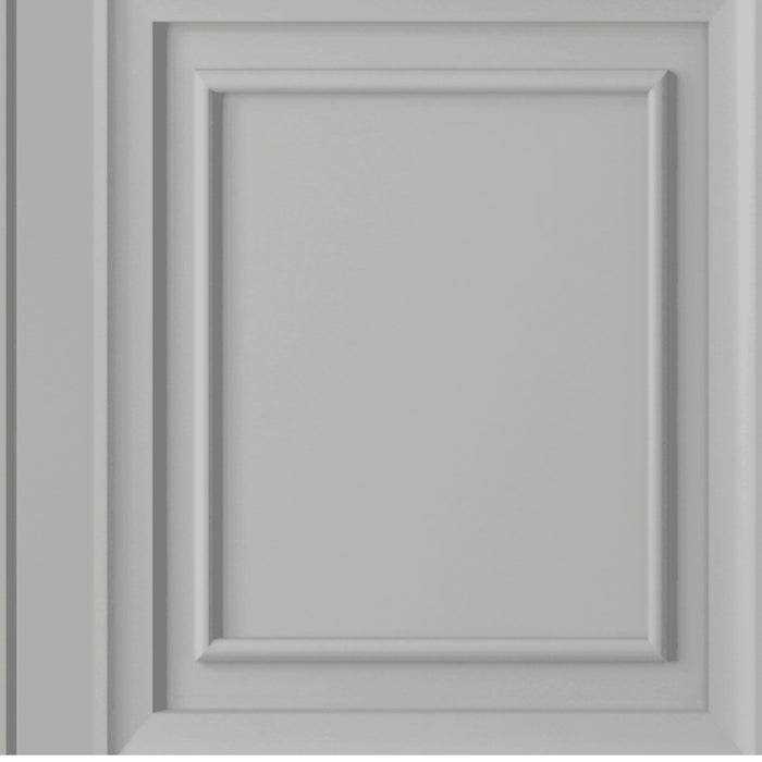 Laura Ashley - Vliesbehang - Redbrook Wood Panel Pale Steel - 10mx52cm