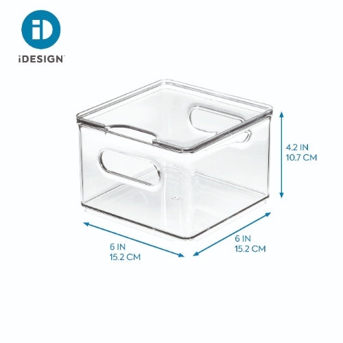 iDesign - Koelkast Organizer met Deksel, 15.1 x 15.2 x 10.7 cm, Kunsts