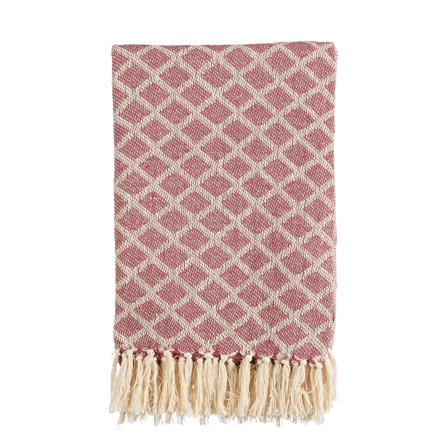 In The Mood Collection Poplar Plaid - L190 x B140 cm - Katoen - Paars