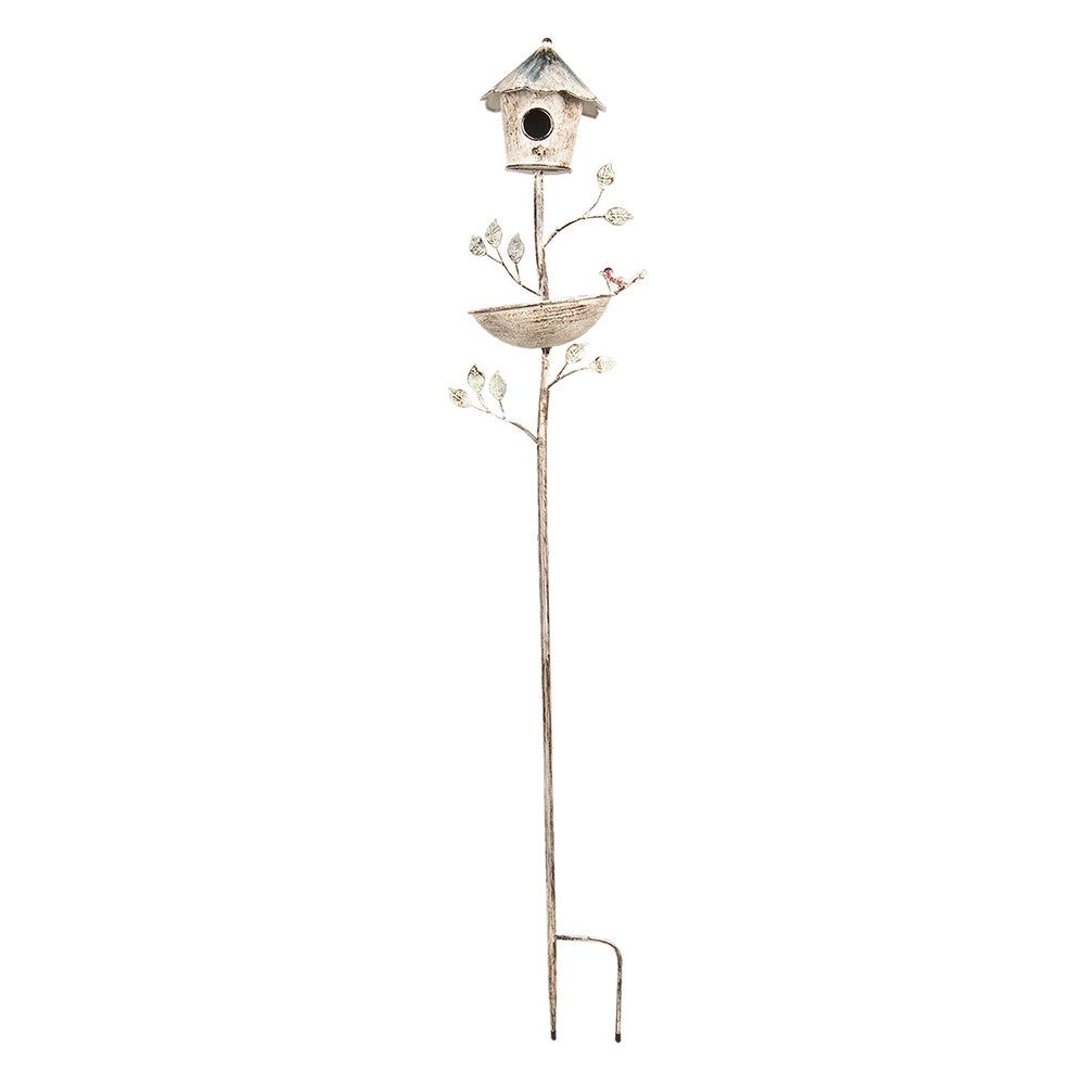 Clayre & Eef Tuinsteker  28x25x132 cm Bruin Ijzer Tuinprikker