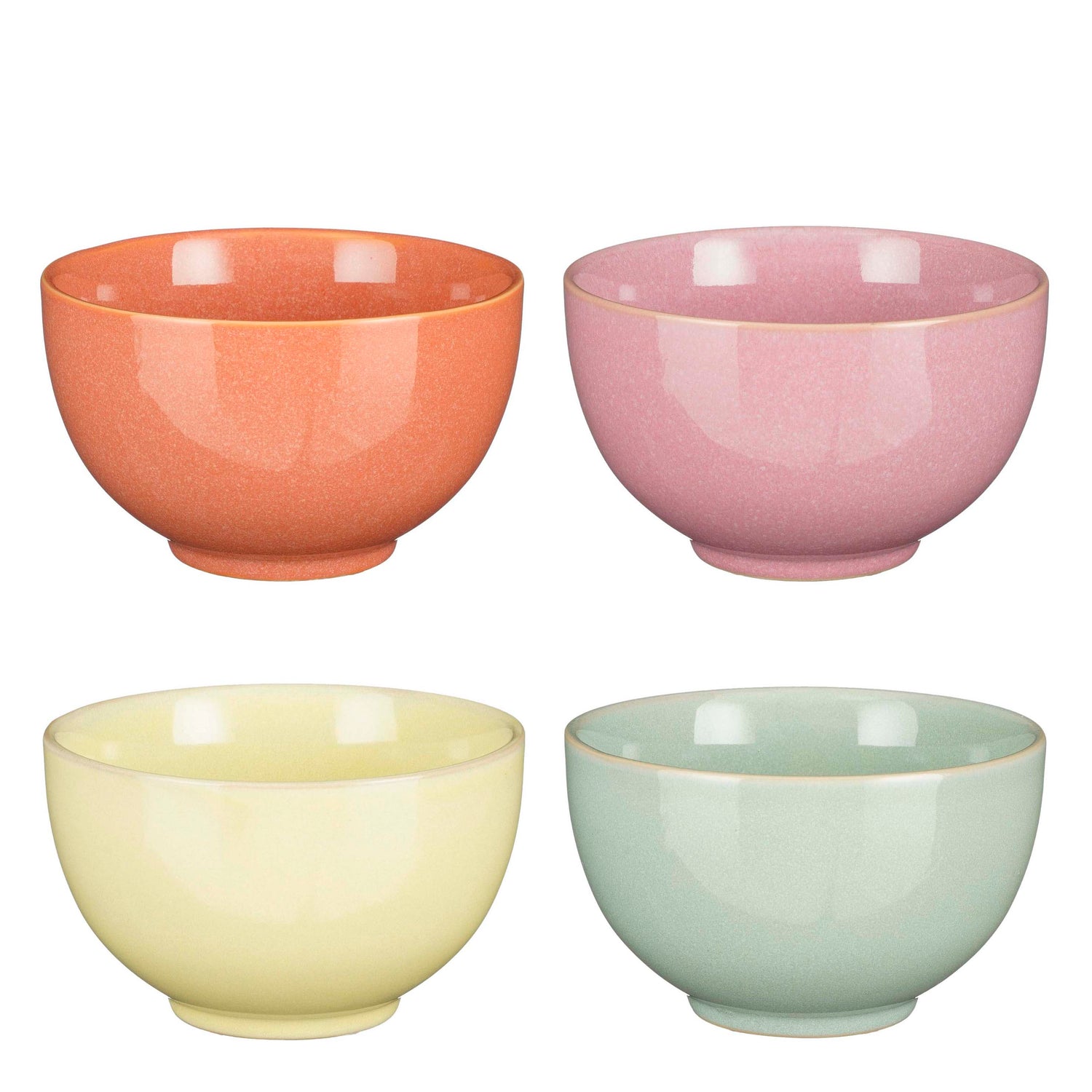 Mica Decorations Rico Schaaltjes - Set van 4 - Ø14 cm - Meerkleurig