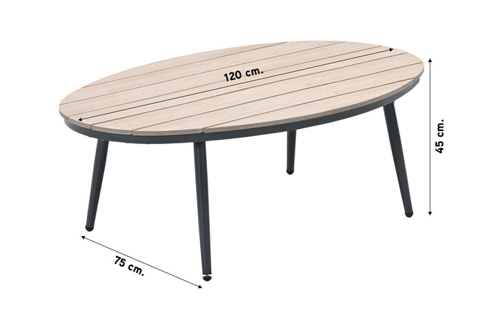 Garden Impressions Margriet loungetafel - 120 cm.