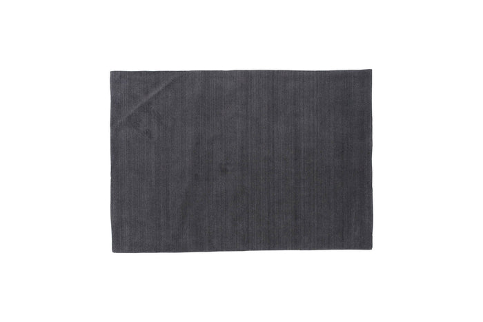Hioshop Ulla vloerkleed 300x200 cm wol donkergrijs.