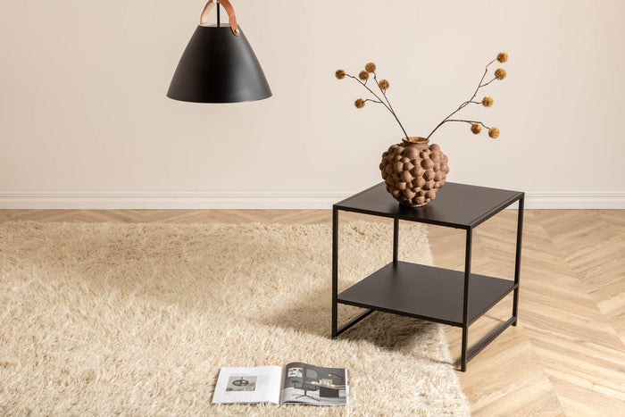 Hioshop Leiko vloerkleed 230x160 cm wol beige.