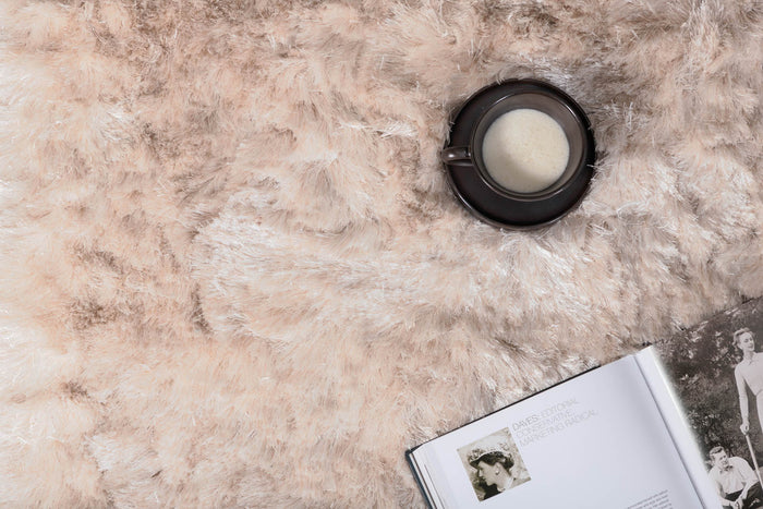 Hioshop Shiva vloerkleed 300x200 cm polyester beige.