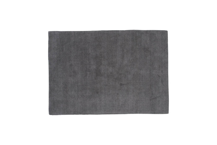 Hioshop Ulla vloerkleed 350x250 cm wol grijs.