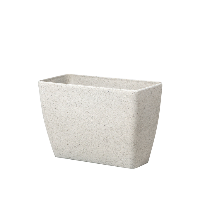 Beliani - BARIS - Bloempot set van 2 - Lichtbeige - Stenenmix