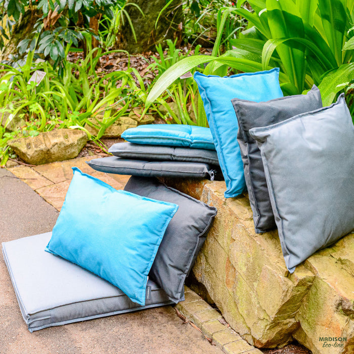 Madison - Bankkussen 120x48 - Blauw - Aegean Blue ECO