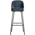 WOOOD Vogue Barkruk H 103 cm - Polyester - Teal