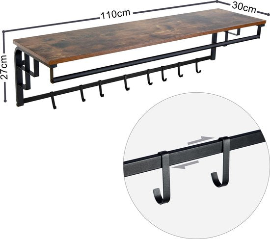 Furnilux - Kapstok - Wand kapstok De Luxe -FAMILIE Kapstok XL