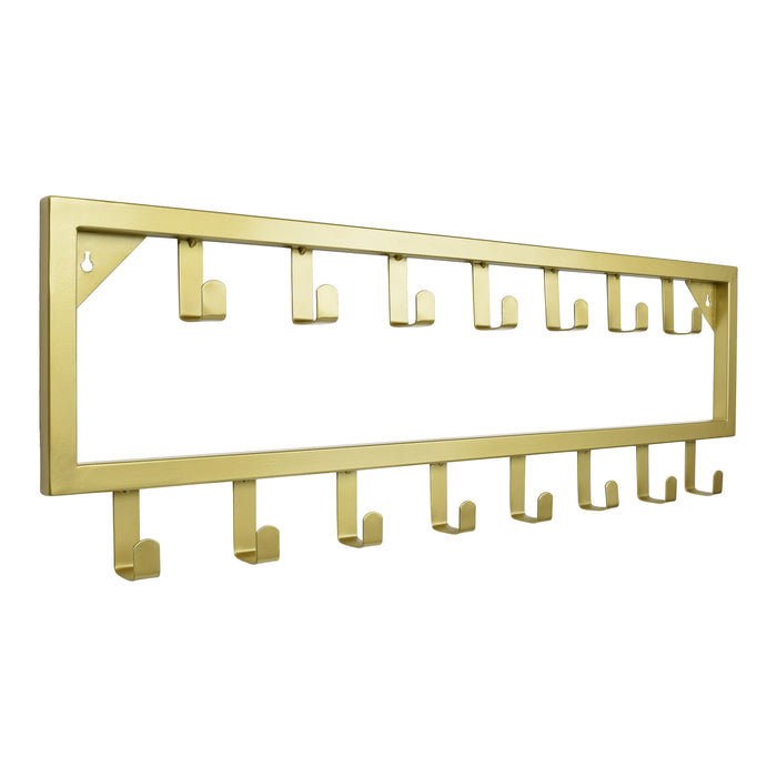 LOFT42 Bono Kapstok – Goud – Metaal – 15 haken - 80x26x4