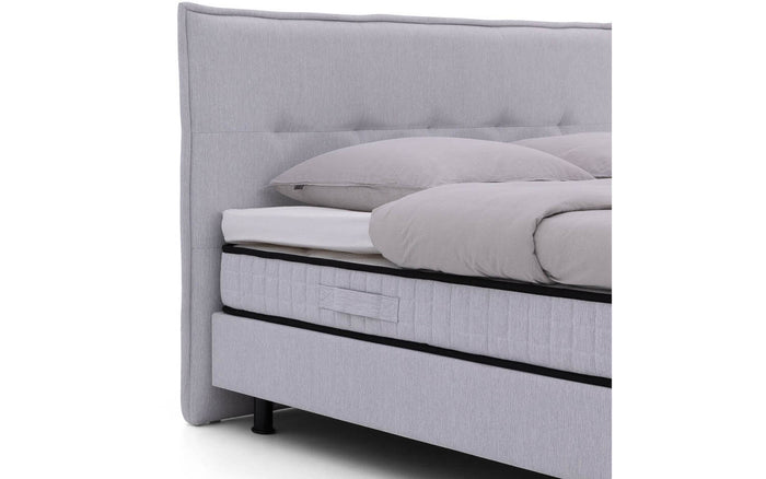 Goossens Boxspring Kaja - grijs - 160 x 200 cm