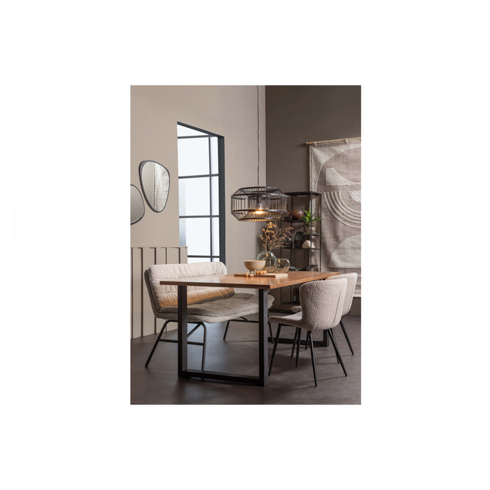 WOOOD Jimmy Eettafel U-Poot - 220 x 90 - Notenfineer