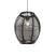 QAZQA Oosterse hanglamp zwart stof 35 cm - Rob