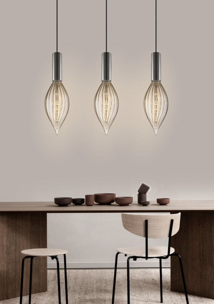 Home Sweet Home Hanglamp Saga - Zwart - 10x10x120cm