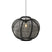 QAZQA Oosterse hanglamp zwart stof 48 cm - Rob