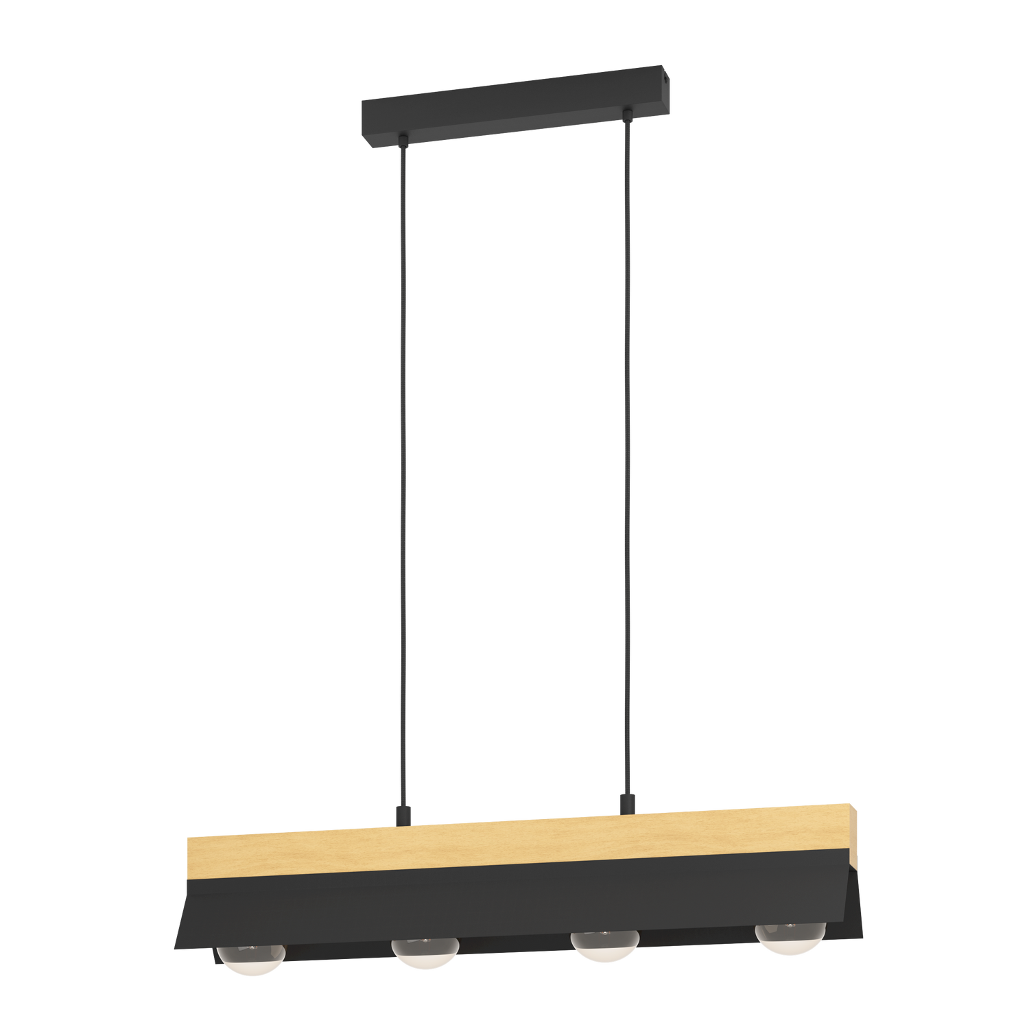 EGLO Tarrafo Hanglamp - E27 - 88 cm - Zwart|Bruin