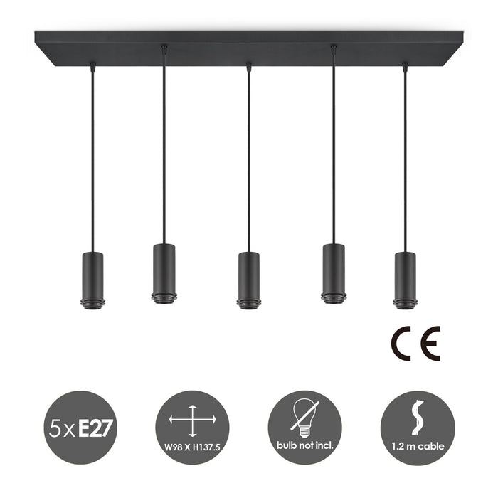 Home Sweet Home verlichtingspendel Pendel Xxl 98|25|137.5cm - Zwart