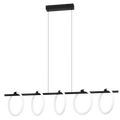 EGLO Caranacoa Hanglamp - LED - 117 cm - Zwart|Wit