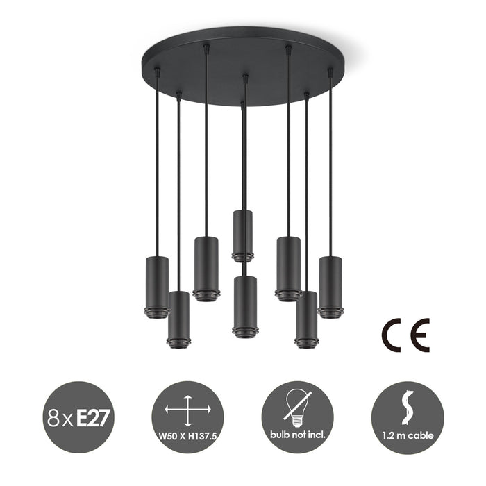 Home Sweet Home verlichtingspendel Pendel Xxl 50|50|137.5cm - Zwart