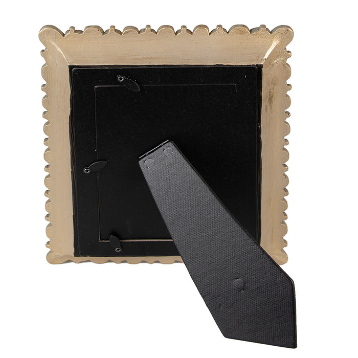 Clayre & Eef Fotolijst  10x15 cm Goudkleurig Kunststof Glas Fotokader