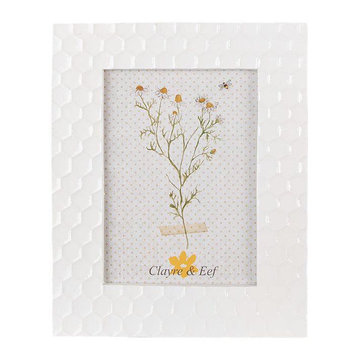 Clayre & Eef Fotolijst 13x18 cm Wit Polyresin