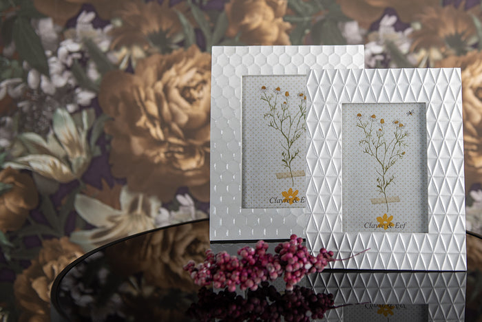 Clayre & Eef Fotolijst 10x15 cm Wit Polyresin