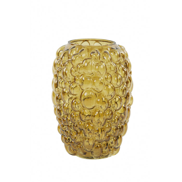 Light & Living Vaas Alfredo - Bruin - Glas - 17x25x17cm (BxHxD)