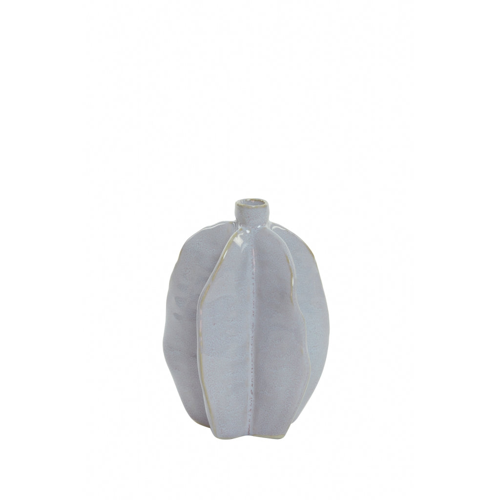 Light & Living Vaas Akosi M - Paars - Keramiek - 13x18x13cm (BxHxD)