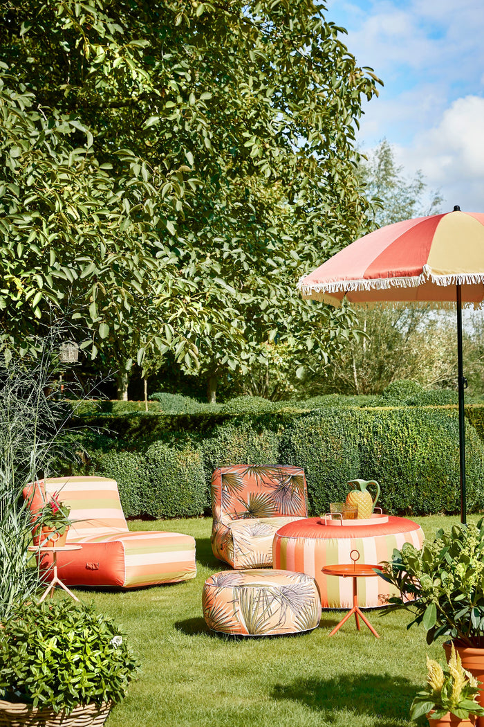 In The Mood Collection Parasol Gestreept - H238 x Ø220 cm - Oranje