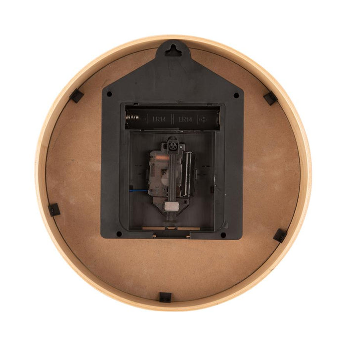 Karlsson - Wall clock Natural Cuckoo birch wood white