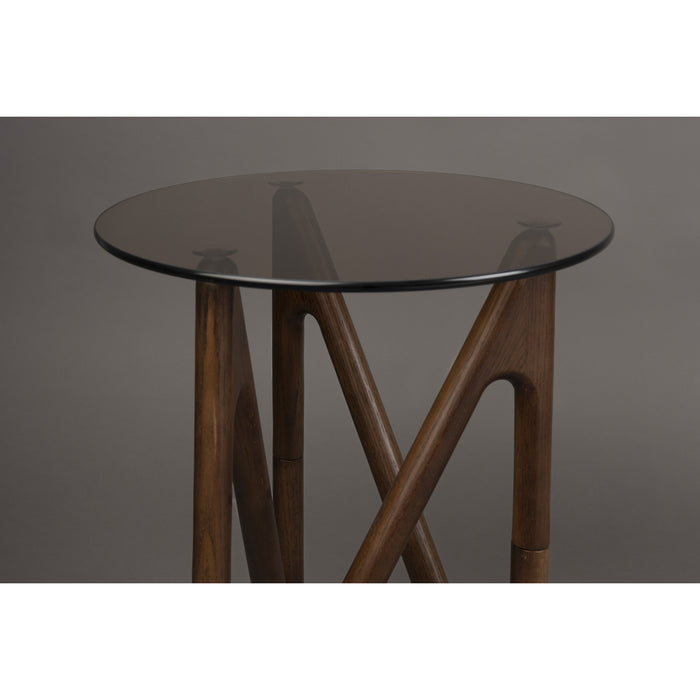 Dutchbone Naia Bijzettafel Rond 40 cm Hout Bruin