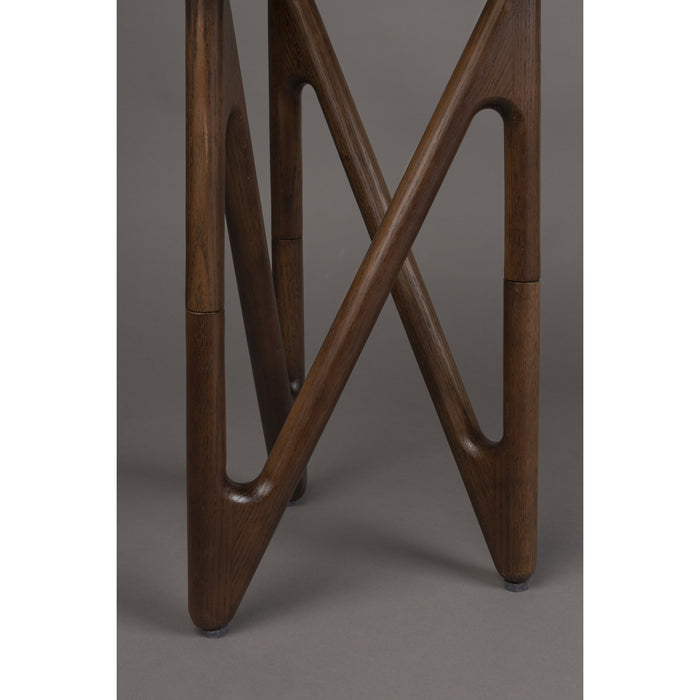 Dutchbone Naia Bijzettafel Rond 40 cm Hout Bruin