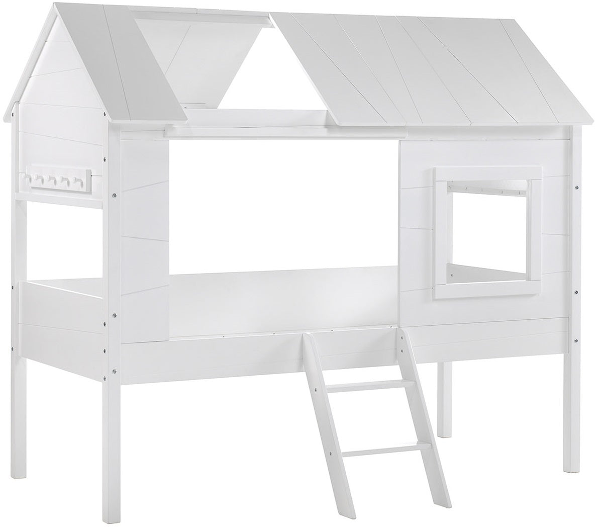 Vipack Charlotte Boomhutbed Wit met Gordijn Set