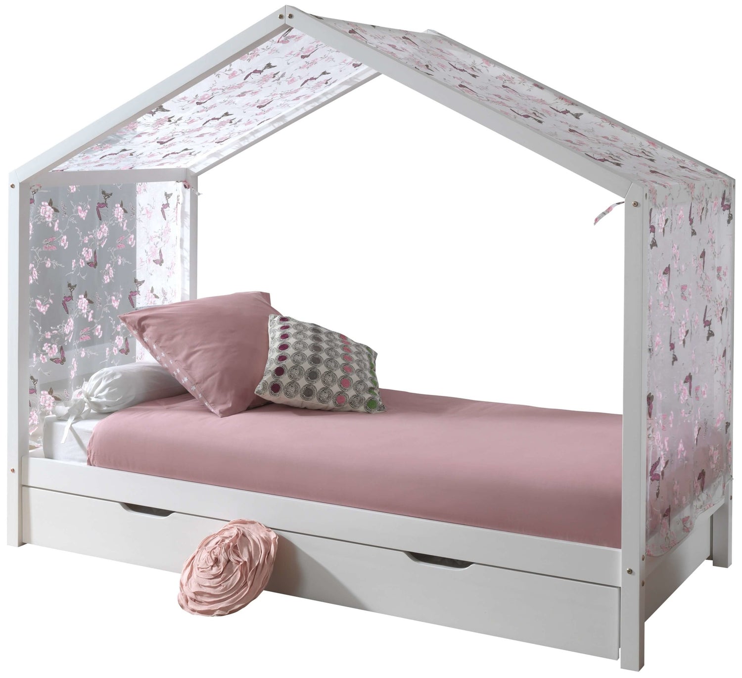 Vipack Dallas Huisbed 90x200 Wit met Textielset