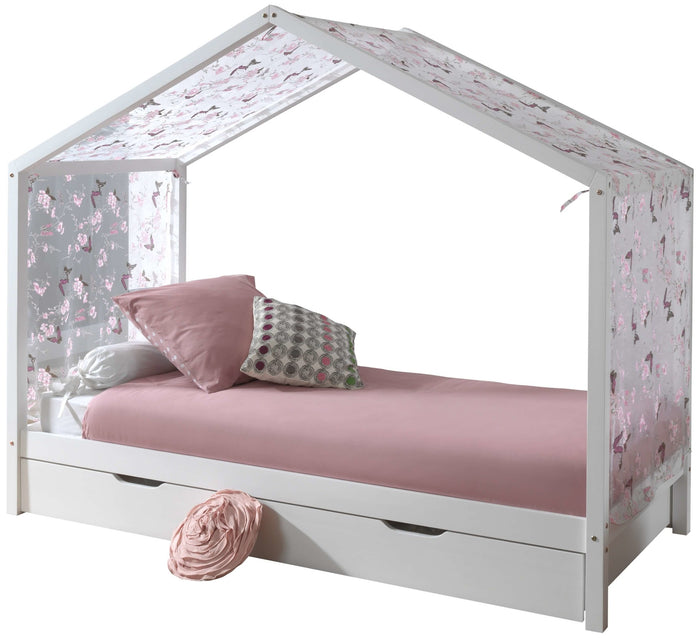 Vipack Dallas Huisbed 90x200 Wit met Textielset